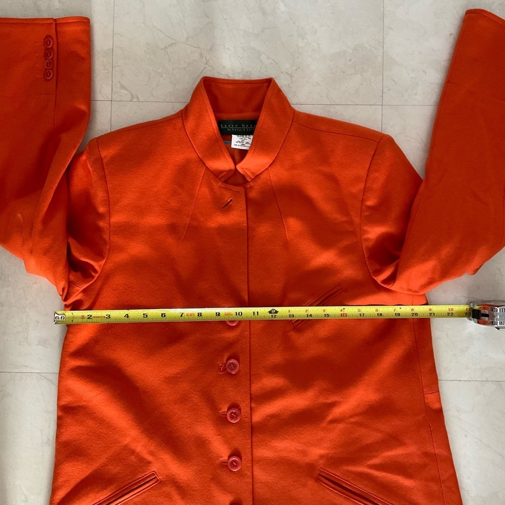 Harve Benard Vibrant Orange Trench Coat - Picture 7 of 9